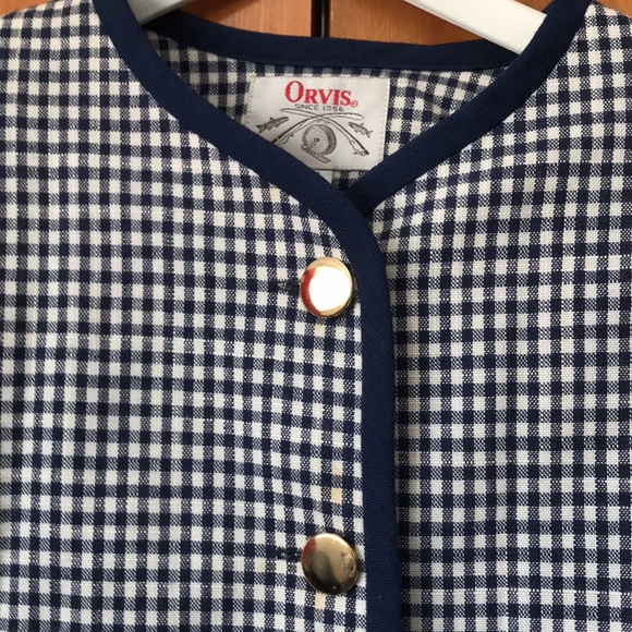 Vintage Orvis gingham jacket - Picture 2 of 9